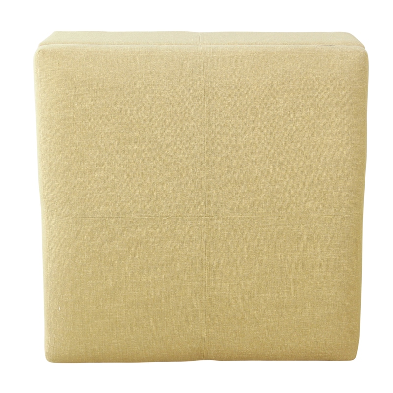 HomePop Luxury 28 Inches Square Storage Ottoman