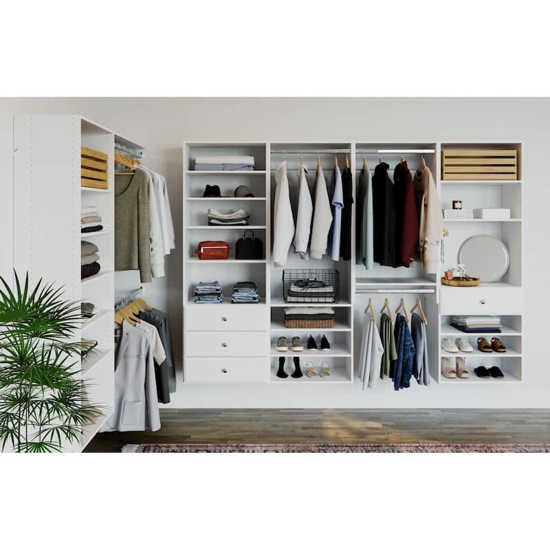 Easy Track Select Laminate Closet Tower Kit