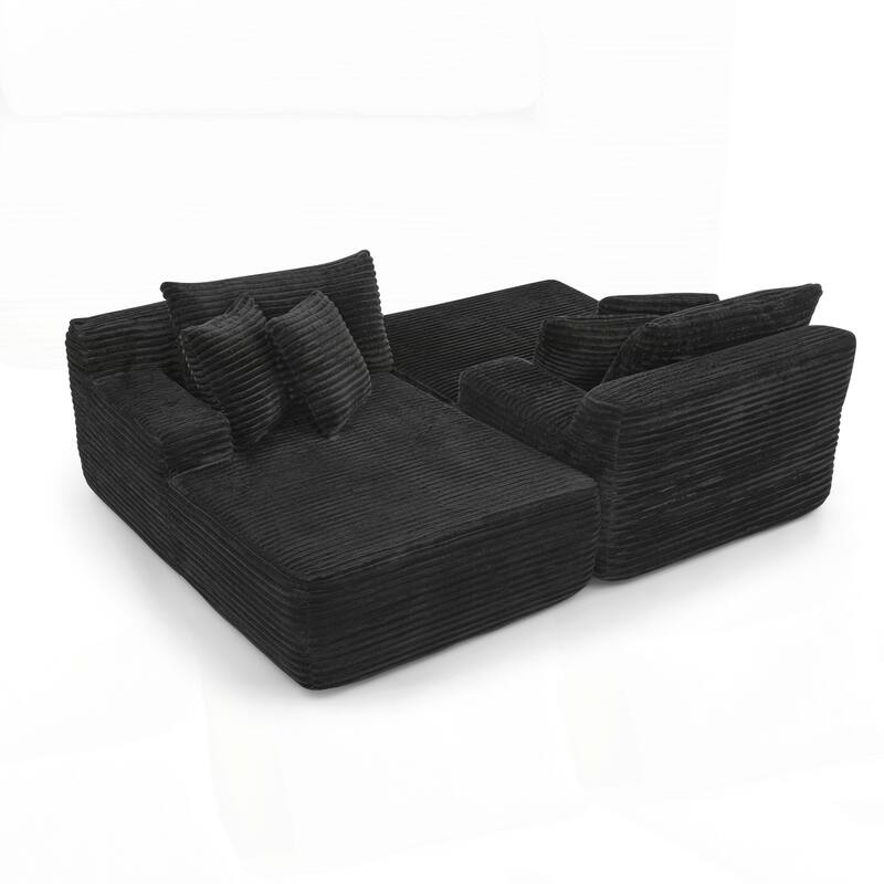 Two-seater Lazy Sofa Lounge Chair,Compressed Sofa No Assembly Required