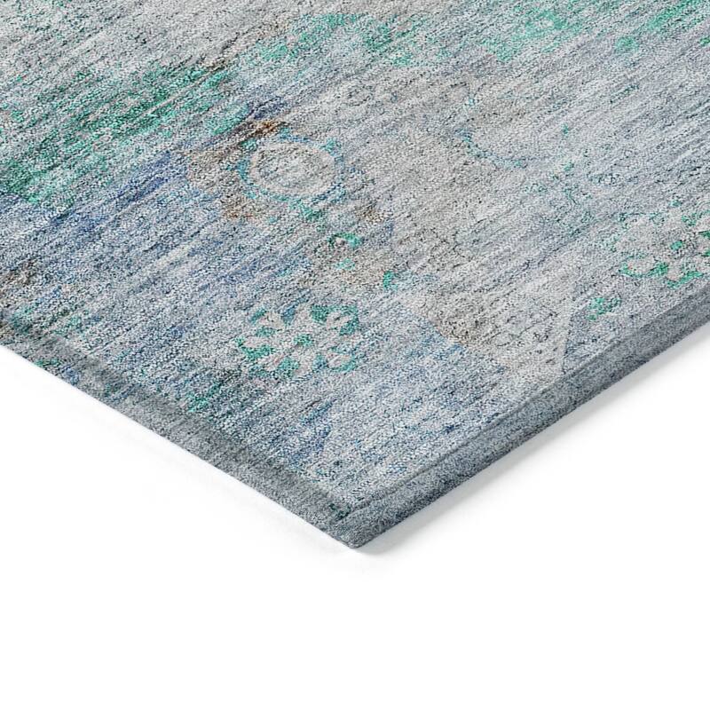 HomeRoots Oriental Traditional Rectangle Outdoor Rug