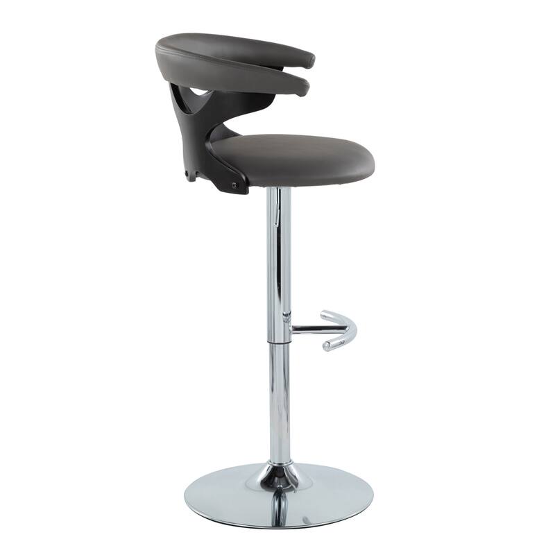 Carson Carrington Viby Adjustable Bar Stool with Rounded T Footrest (Set of 2)