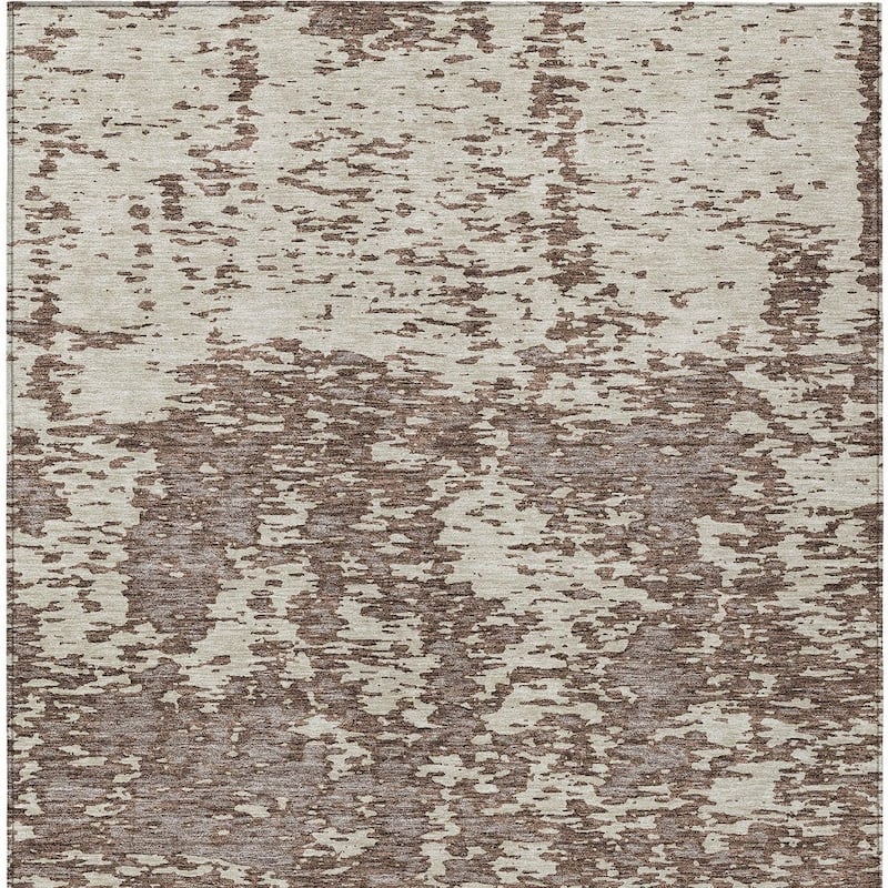 HomeRoots Abstract Transitional Rectangle Outdoor Rug