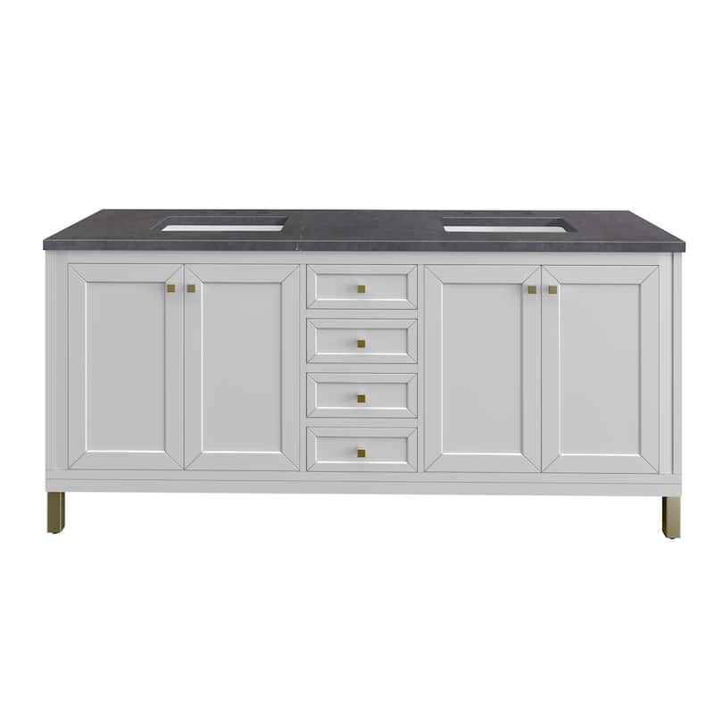James Martin Vanities 503-V72-3CSP Chicago 72" Free Standing Double