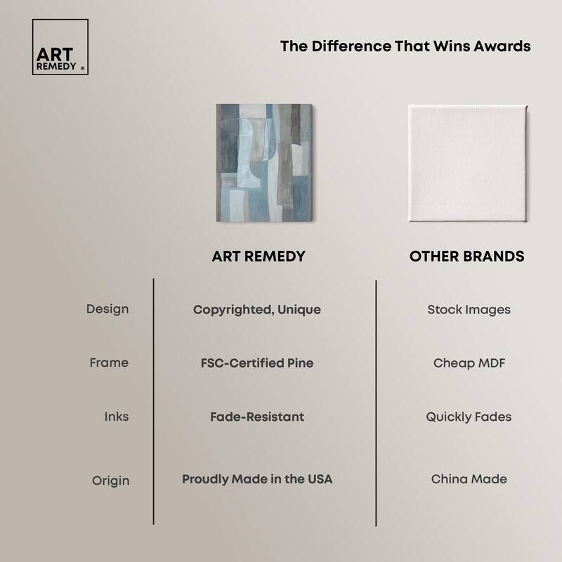 Tessellated Tones III Canvas by Art Remedy, Gallery Wrapped
