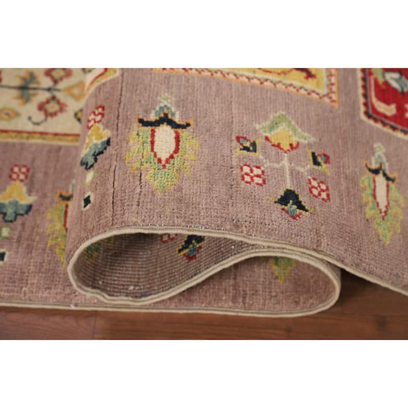 Garden Design Kazak Oriental Accent Rug Handmade Wool Carpet - 3'11" x 5'11"