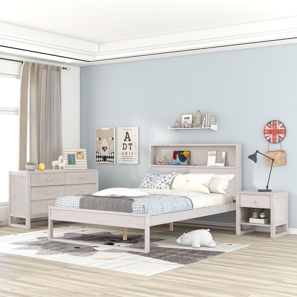 Dresser discount platform bed