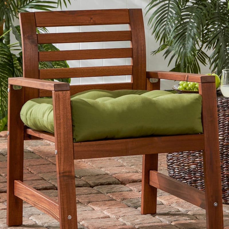 Hunter Green 20-inch Outdoor Chair Cushion by Greendale Home Fashions - 20w x 20l