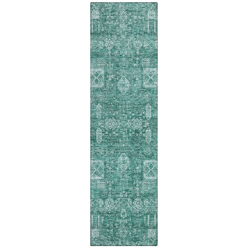 Machine Washable Indoor/ Outdoor Chantille Traditional Vintage Rug