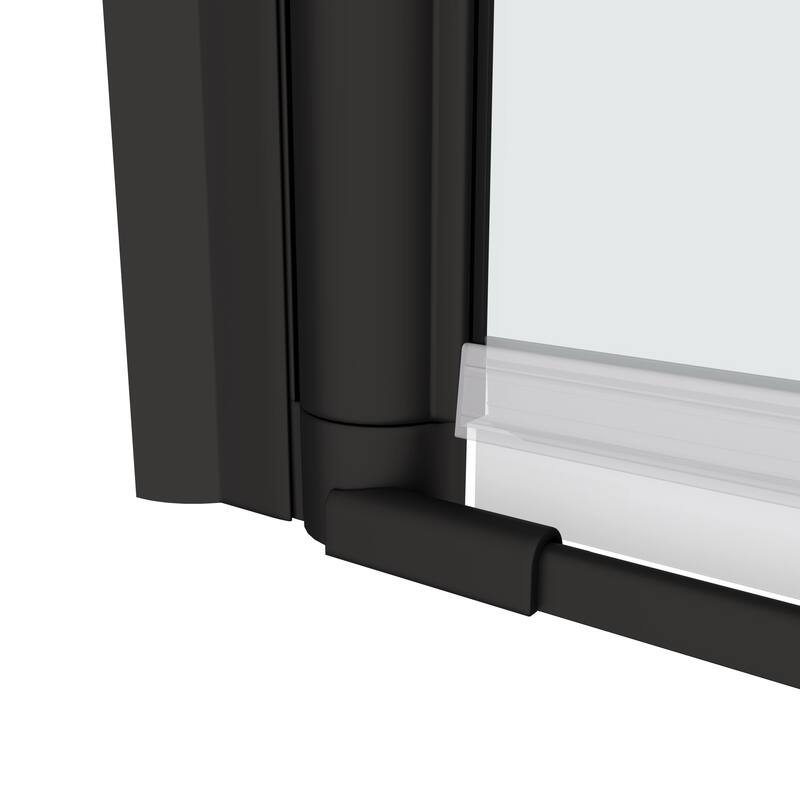 Pivot shower door, open outside, with 1/4" tempered glass