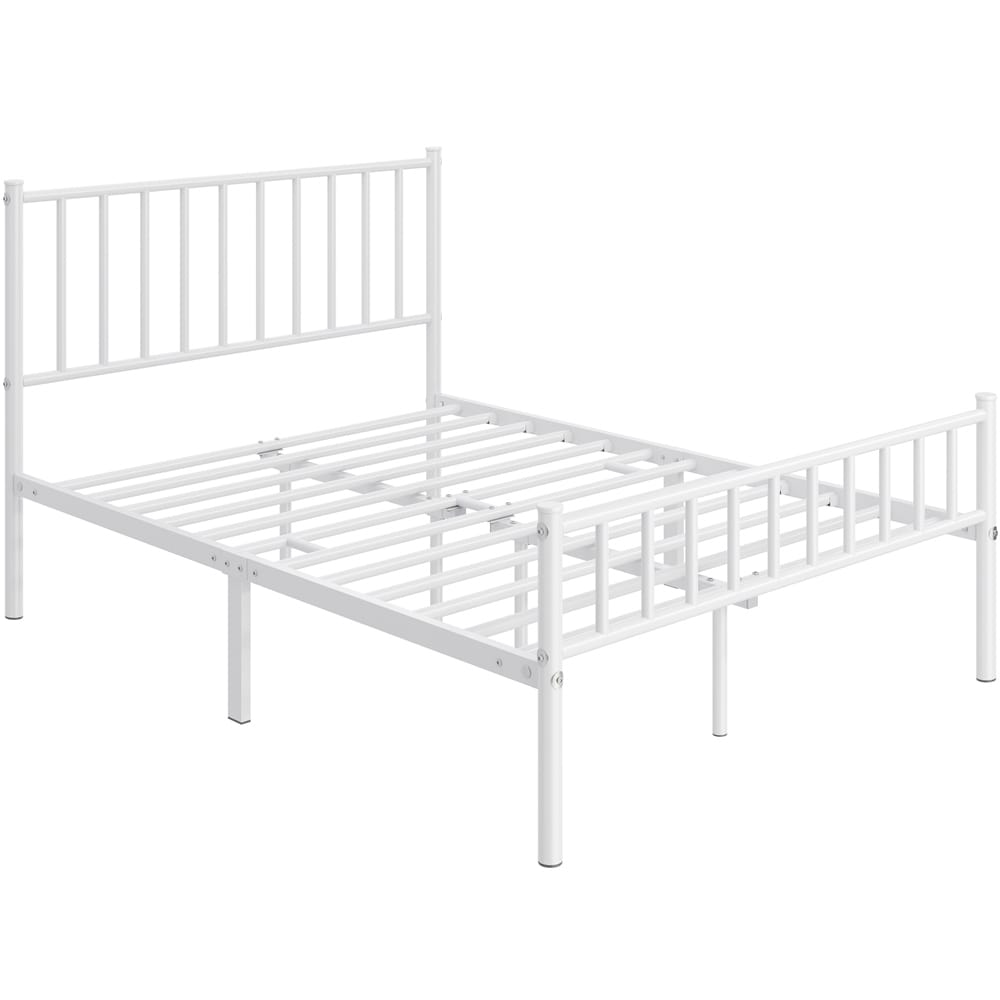 Yaheetech Minimalist Metal Platform Bed Frame with Spindle Headboard and Footboard On Sale