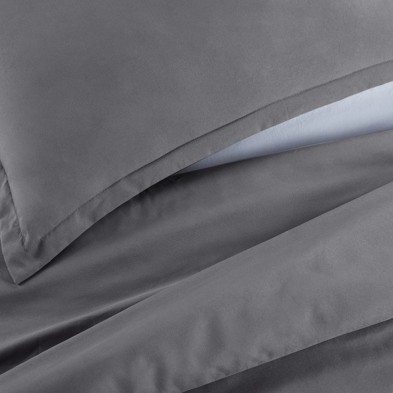 Serta Simply Clean Antimicrobial 3 Piece Duvet Set