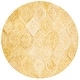 preview thumbnail 26 of 32, SAFAVIEH Handmade Ikat Madyson Wool Rug 6' Round - Gold - Round