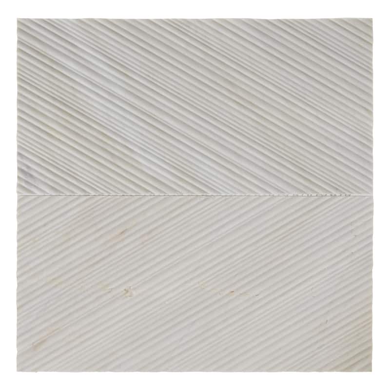 Daltile Pietra Divina 6" x 12" Marble Natural Stone Bamboo Mosaic in Honed Namaste (10 PC Per Carton) (10 SQFT Per Carton) - White
