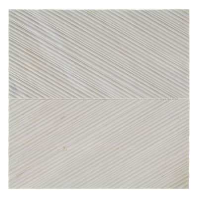 Daltile Pietra Divina 6" x 12" Marble Natural Stone Bamboo Mosaic in Honed Namaste (10 PC Per Carton) (10 SQFT Per Carton)
