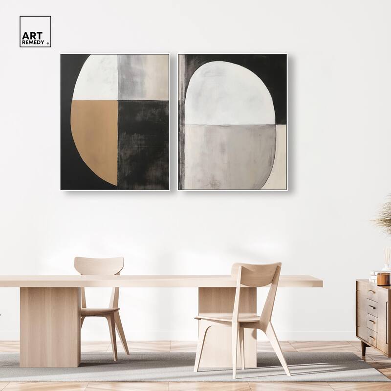 Tonal Rhythm Canvas Set of 2 by Art Remedy