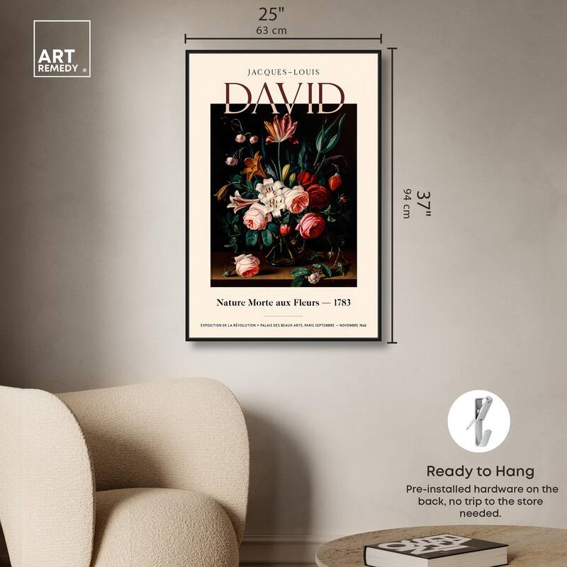 Flowers in a Dark Canvas by Art Remedy
