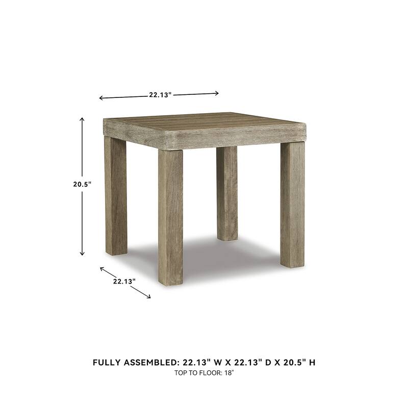 Silo Point Brown Square End Table