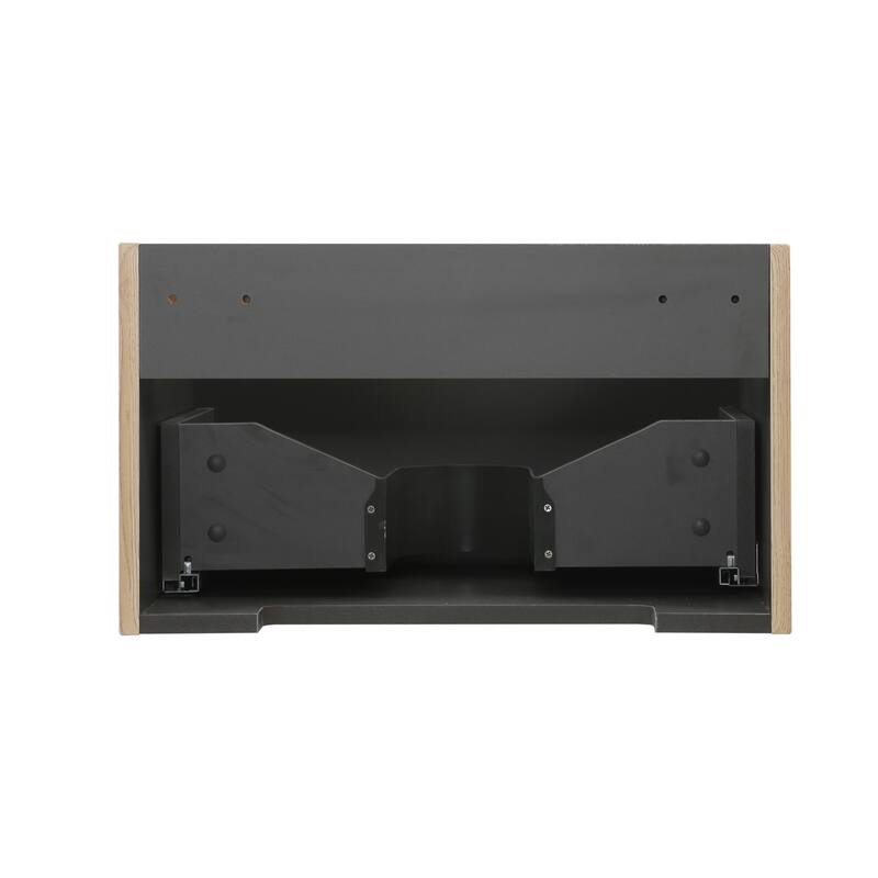 Wall Mounted Bathroom Vanity with Solid Surface Sink