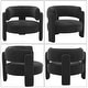 preview thumbnail 30 of 43, Modern Relvet Accent Chair with Spacious Round Seat for Living Room