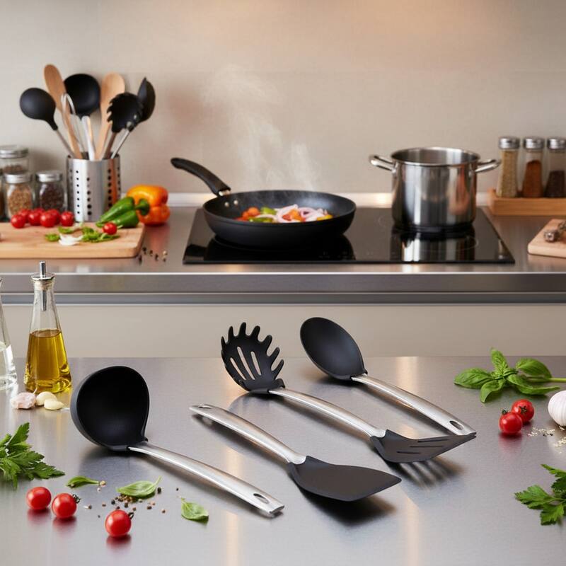 Amco 6 Piece Nylon Utensil Set - 15.74" H