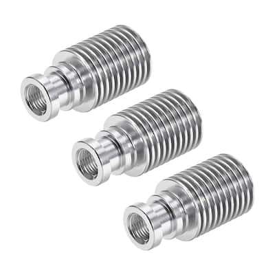 Heatsink for 3D Printers Fit for 1.75mm or 3.00mm Filament - Silver 3PCS