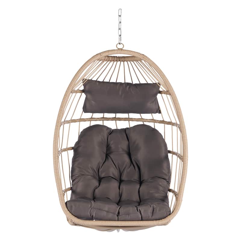 Outdoor Garden Rattan Egg Swing Chair Hanging Chair