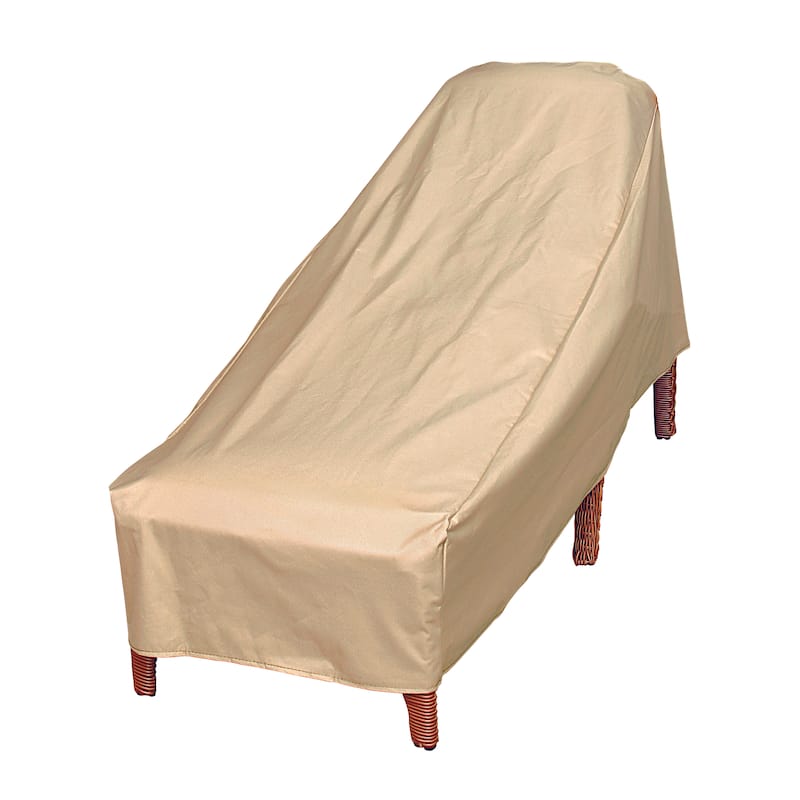 Modern Leisure Basics Outdoor Patio Chaise Lounge Cover, 76"L x 27"W x 30"H