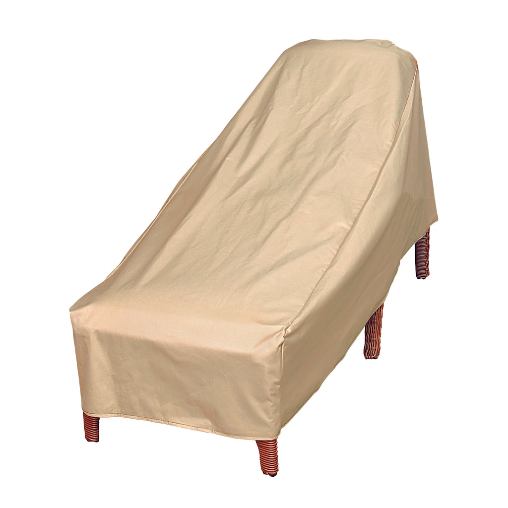 Modern Leisure Basics Outdoor Patio Chaise Lounge Cover, 76"L x 27"W x 30"H