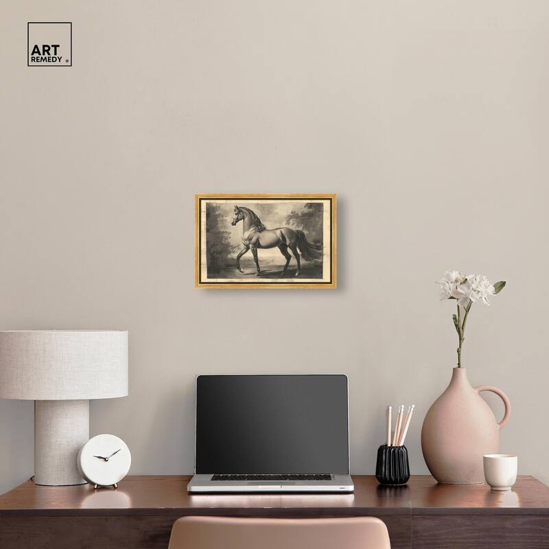 Sketch of a Stallion Canvas by Art Remedy