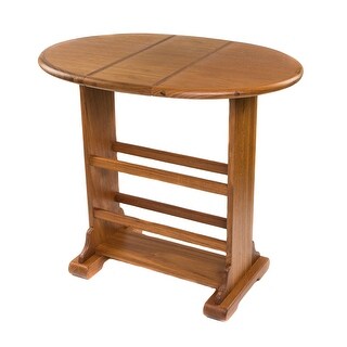 Solid Teak Drop-Leaf Table