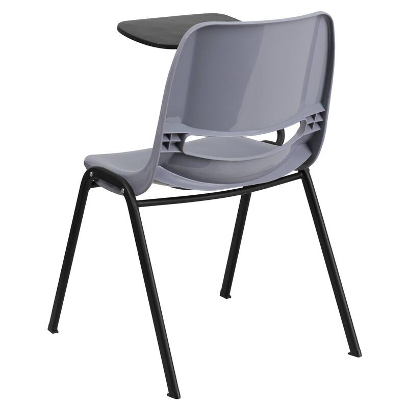 Ergonomic Shell Chair with Right Handed Flip-Up Tablet Arm