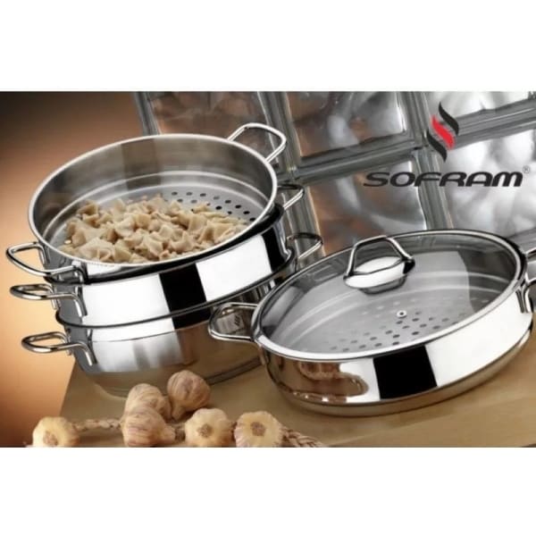 Sofram 18/10 Stainless Steel 3 Layer Dumpling Steamer - On Sale