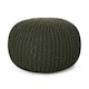 Abena Knitted Cotton Pouf by Christopher Knight Home