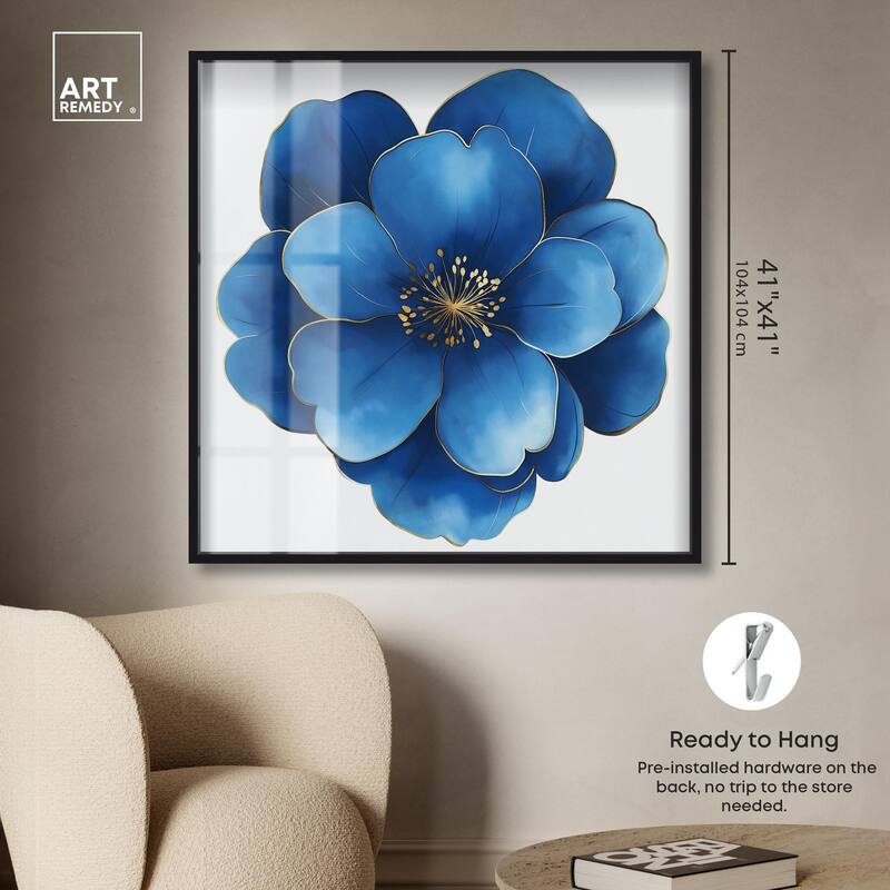 Blue Brilliance I Shadowbox by Art Remedy