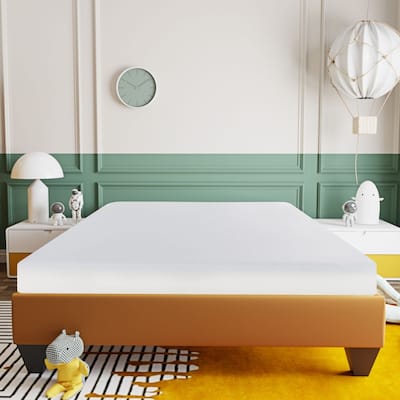 6 in. Firm Gel Memory Foam Bed Mattress in a Box, White
