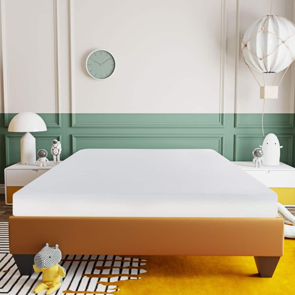 6 in. Firm Gel Memory Foam Bed Mattress in a Box, White