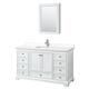 Option White, Chrome Trim, White Quartz Top