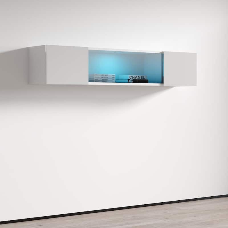 Strick & Bolton Hadi Contemporary Wall-mounted Media Cabinet