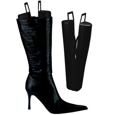 Home Basics Black Boot Shapers (Set of 2) - 3.5 - 5.75" x 2.25" x 15"