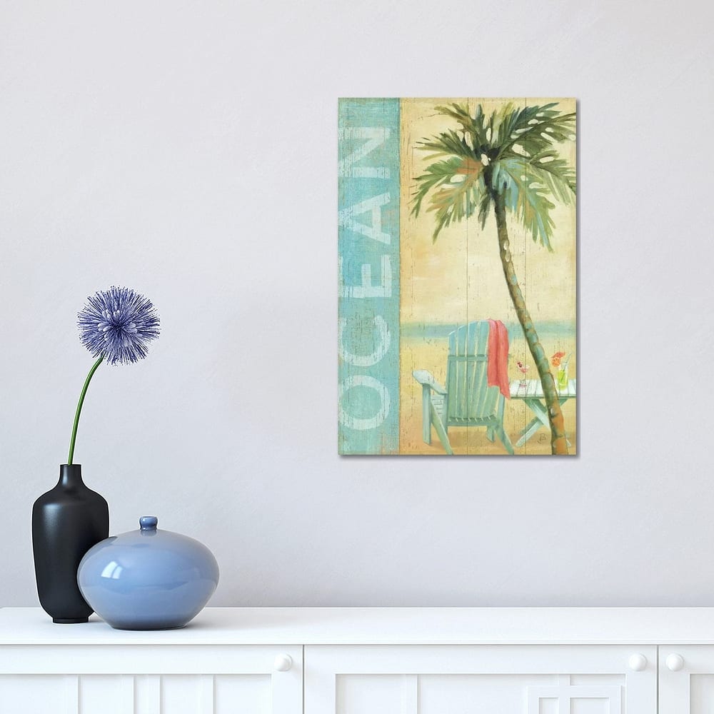iCanvas "Ocean Beach II" by Daphne Brissonnet Canvas Print