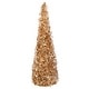 preview thumbnail 5 of 4, 12" Metallic Chunky Iced Cone Tree
