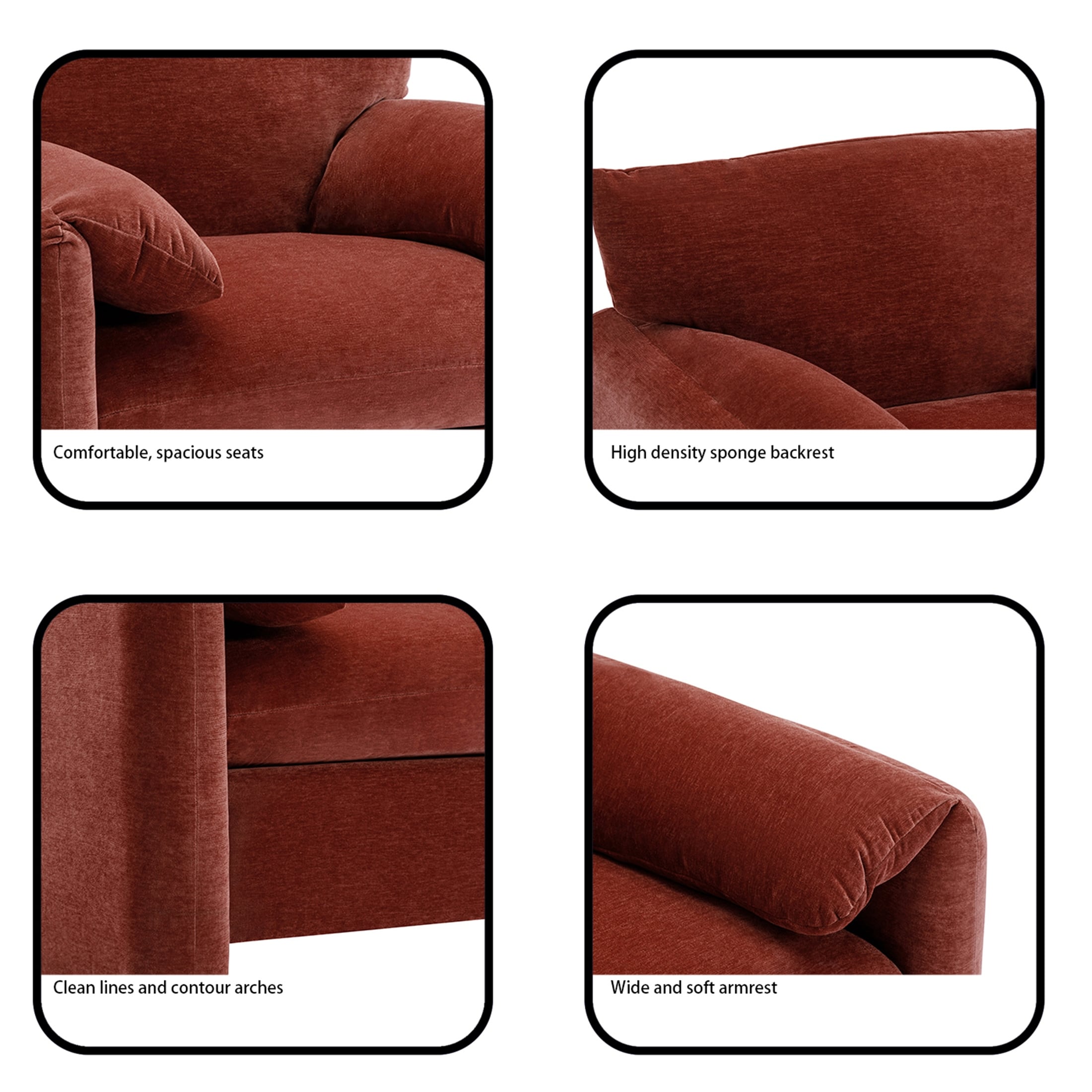 Chenille oversized chair on sale