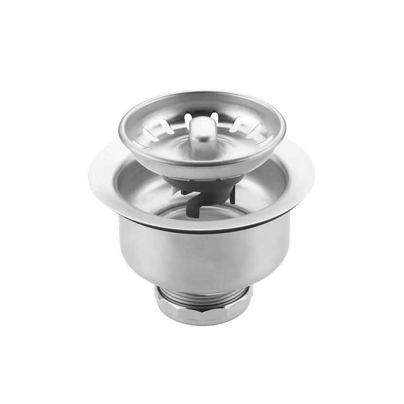AZUNI 3.5 Inch Stainless Steel Kitchen Sink Strainer with Removable Waste Basket - Fits Standard 3.5" drain Opening.