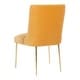 preview thumbnail 45 of 124, SAFAVIEH Couture Nolita Velvet Accent Chair - Mustard / Brass - 28"x23"x35.3" - 28" W x 23" D x 35" H