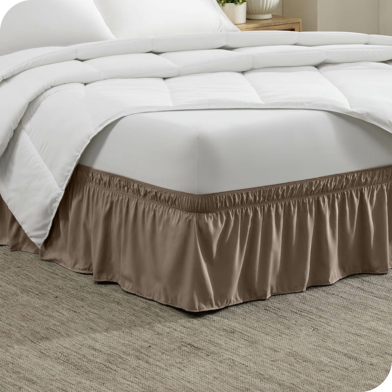 Bare Home Adjustable Wrap Around Bed Skirt