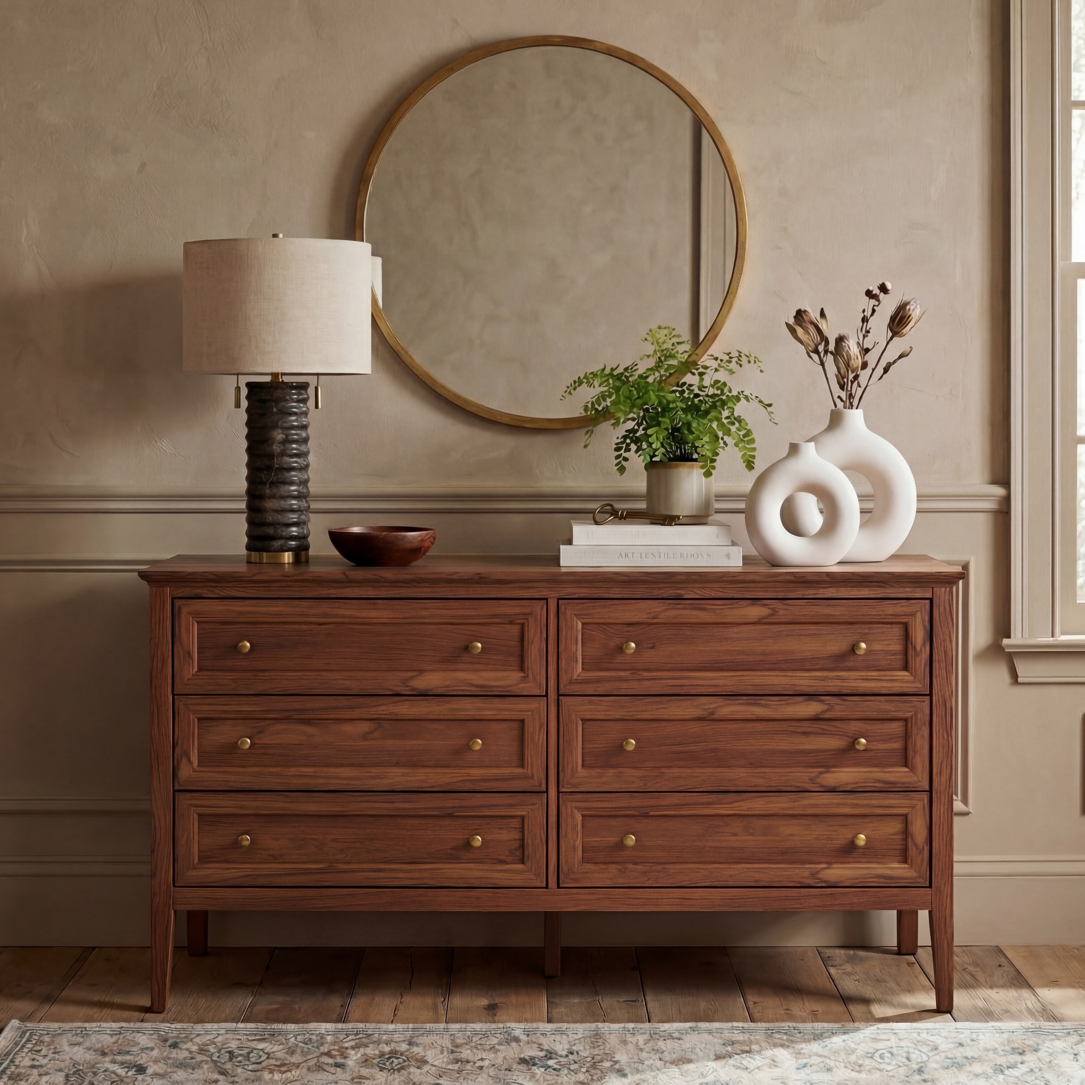 SAFAVIEH Sondra Traditional Wood Dresser, 63-Inch - On Sale - Overstock ...