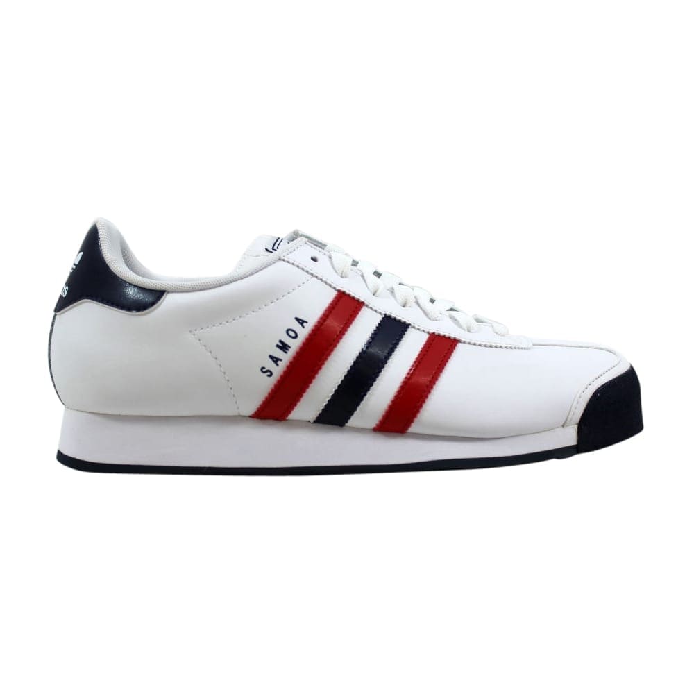 adidas samoa men's casual shoes white navy red