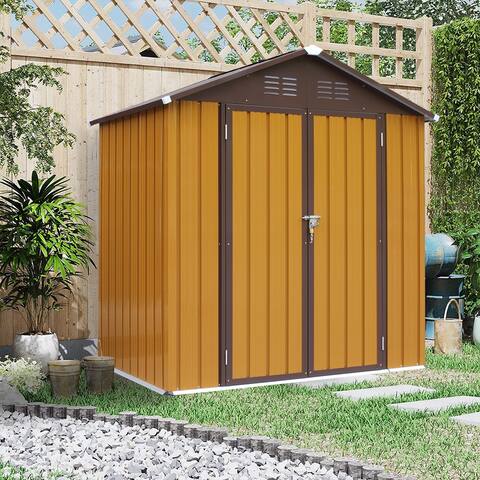 Metal Outdoor Shed Organizer & Garden Storage