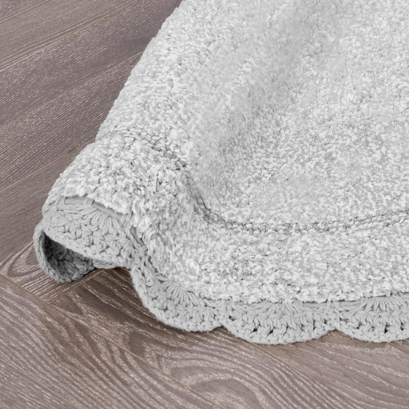 Laura Ashley Eloise Crochet Border Bath Mat