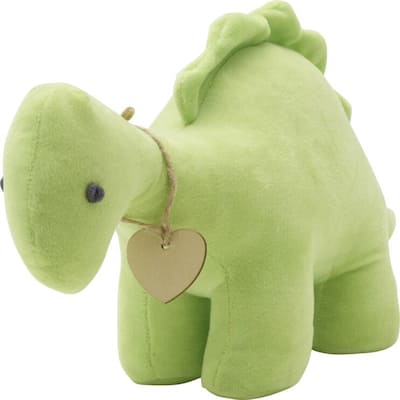 Elements Green Dinosaur Door Stopper, 12 Inch - N/A